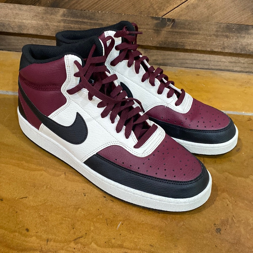 Nike Court Vision Mid Beetroot Size 10.5